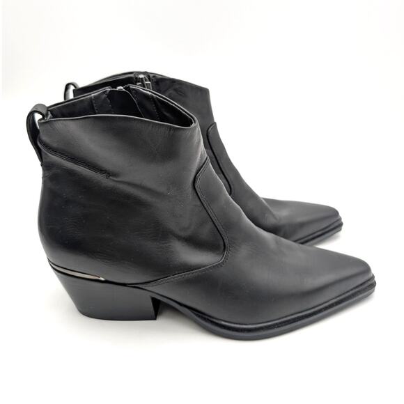 SARTO by Franco Sarto Blake Pointed Toe Bootie Women's Black Size US8.5M EU39 - Picture 3 of 14